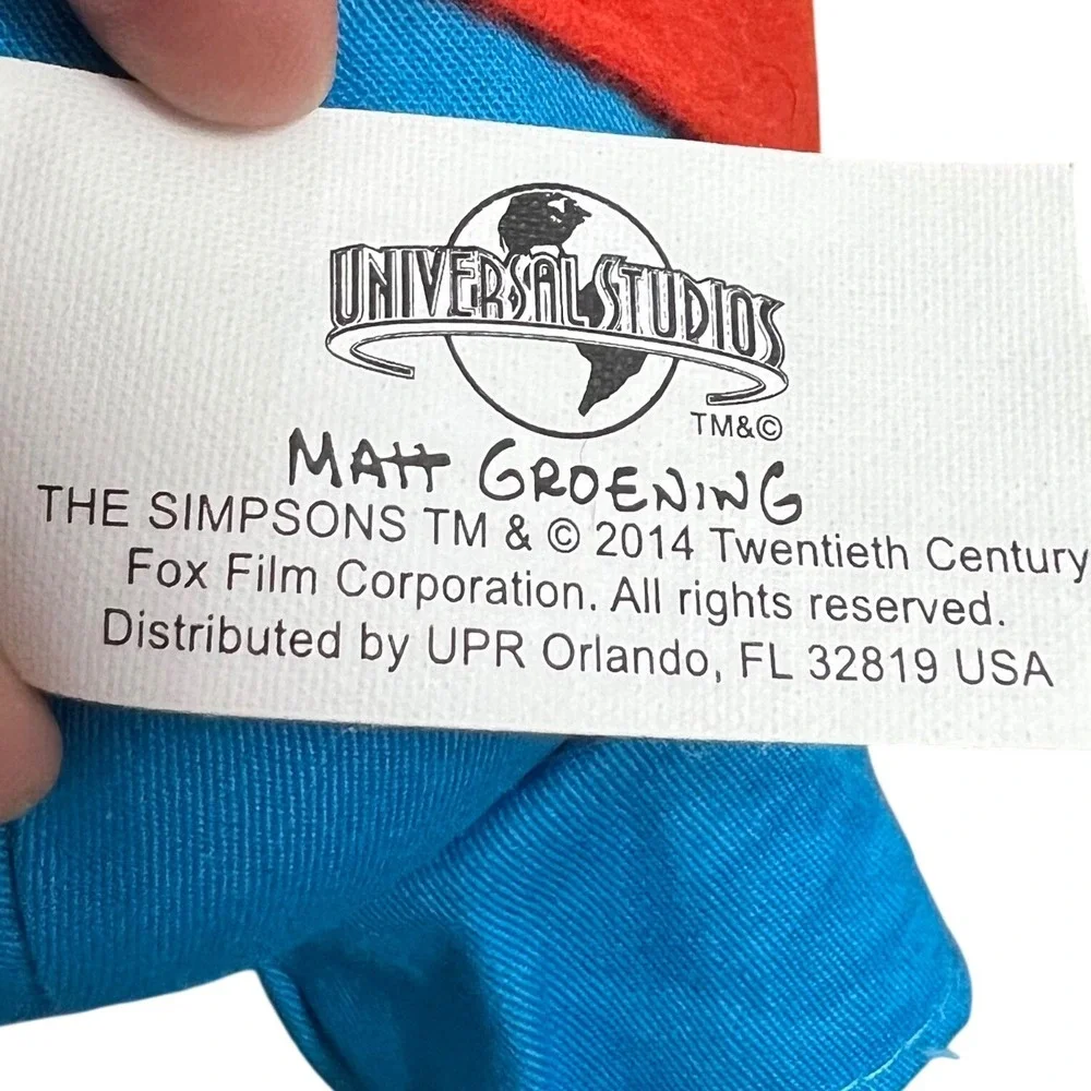 Universal Studios Simpsons Bart Simpson Doll Plush Toy 2014 Matt Groening 13